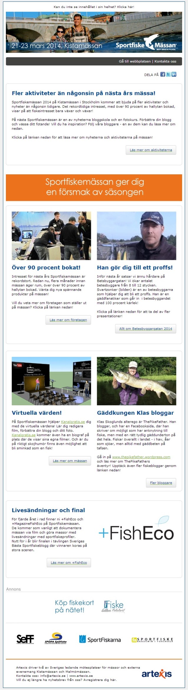 Nyhetsbrev Sportfiskemässan